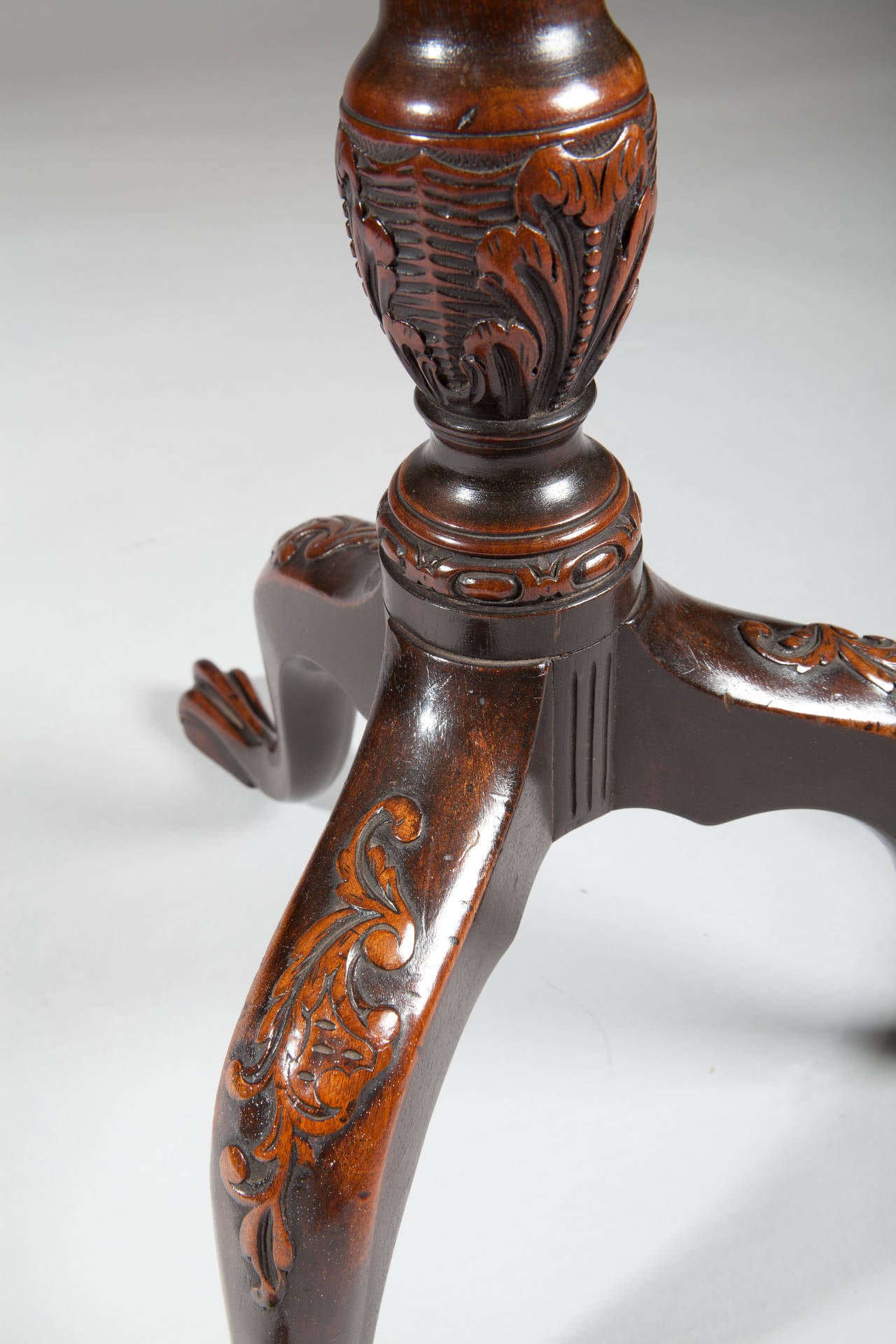 19th Century Fine Chippendale Tripod Urn Stand or Table