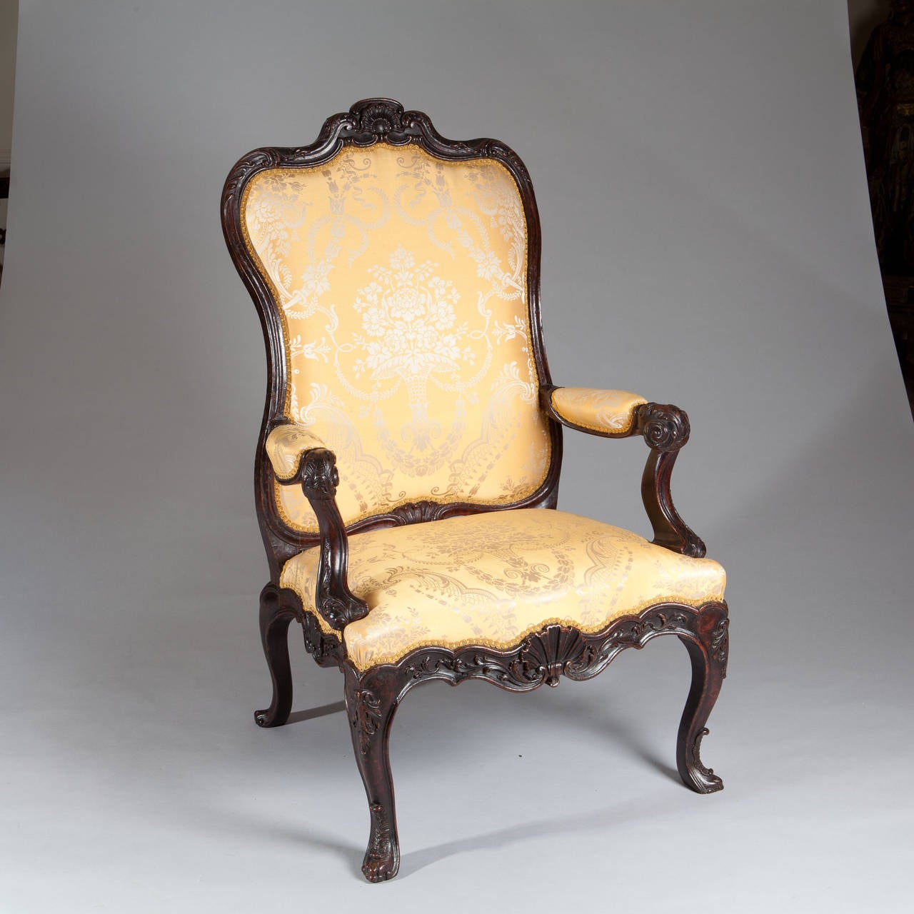 18th Century Large-Scale Continental Armchair 4