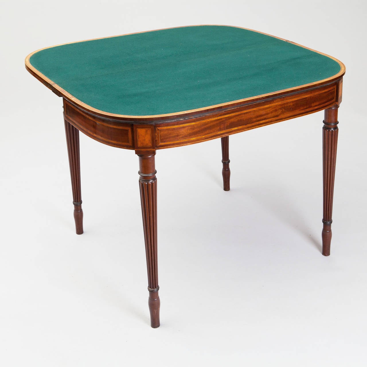 English George III Mahogany Card Tables Attributed to Gillows