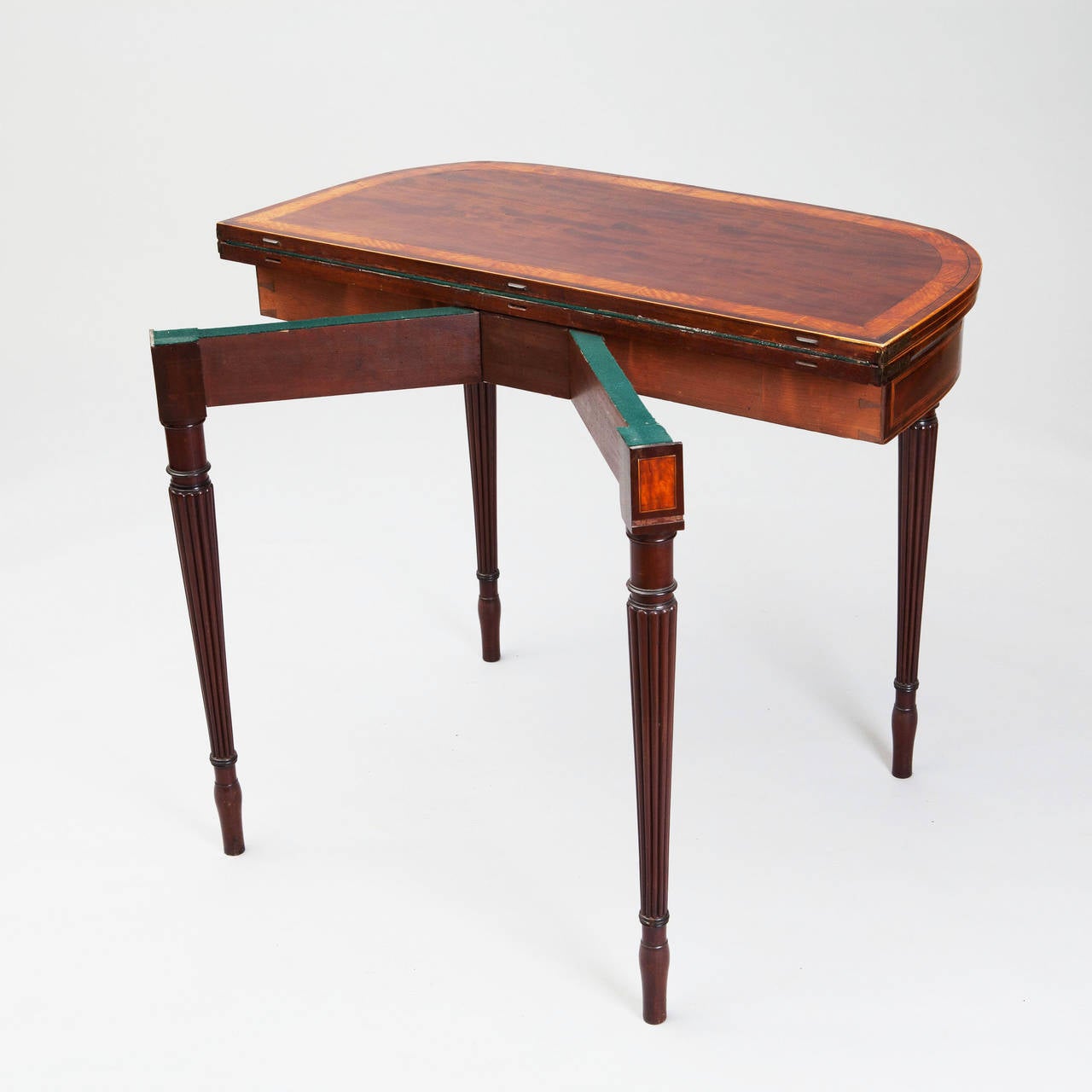 Veneer George III Mahogany Card Tables Attributed to Gillows