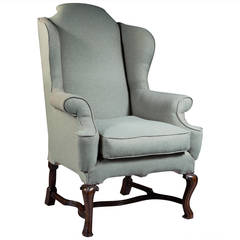 George I Style Large-Scale Wing Chair
