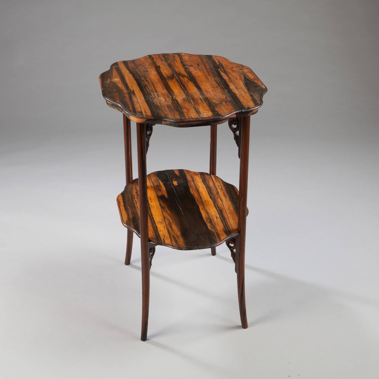 Calamander Wood Folding Campaign Table For Sale at 1stdibs