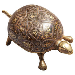 Antique Tortoise Table Bell Attributed to Teodoro Ybarzabal or Placido Zuluago
