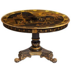 19th Century Regency, Chinese Export Tilt-Top Center Table 8