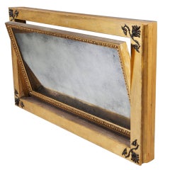 48 inch English Regency Gold Overmantel Mirror