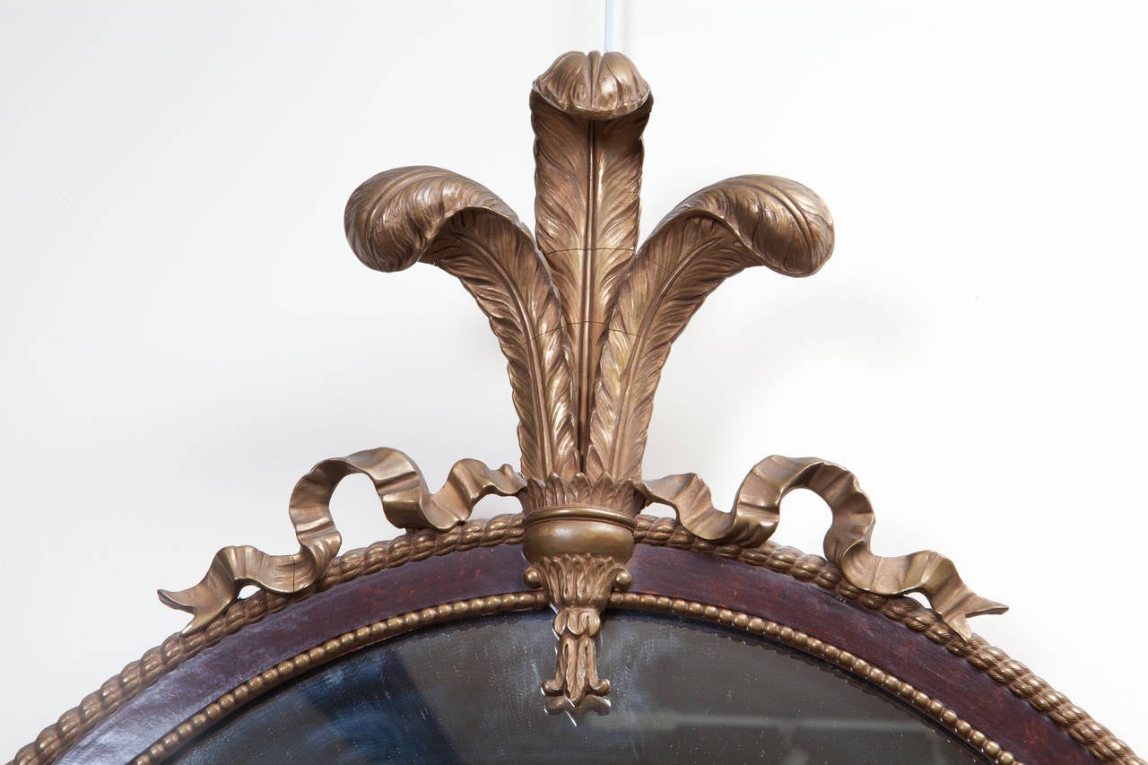 Great Britain (UK) Decorative Mirror with Prince of Wales Feathers
