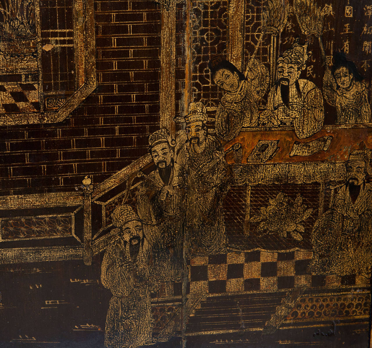 Pair of Large-Scale Late 19th Century Chinese Lacquer Cabinets 1