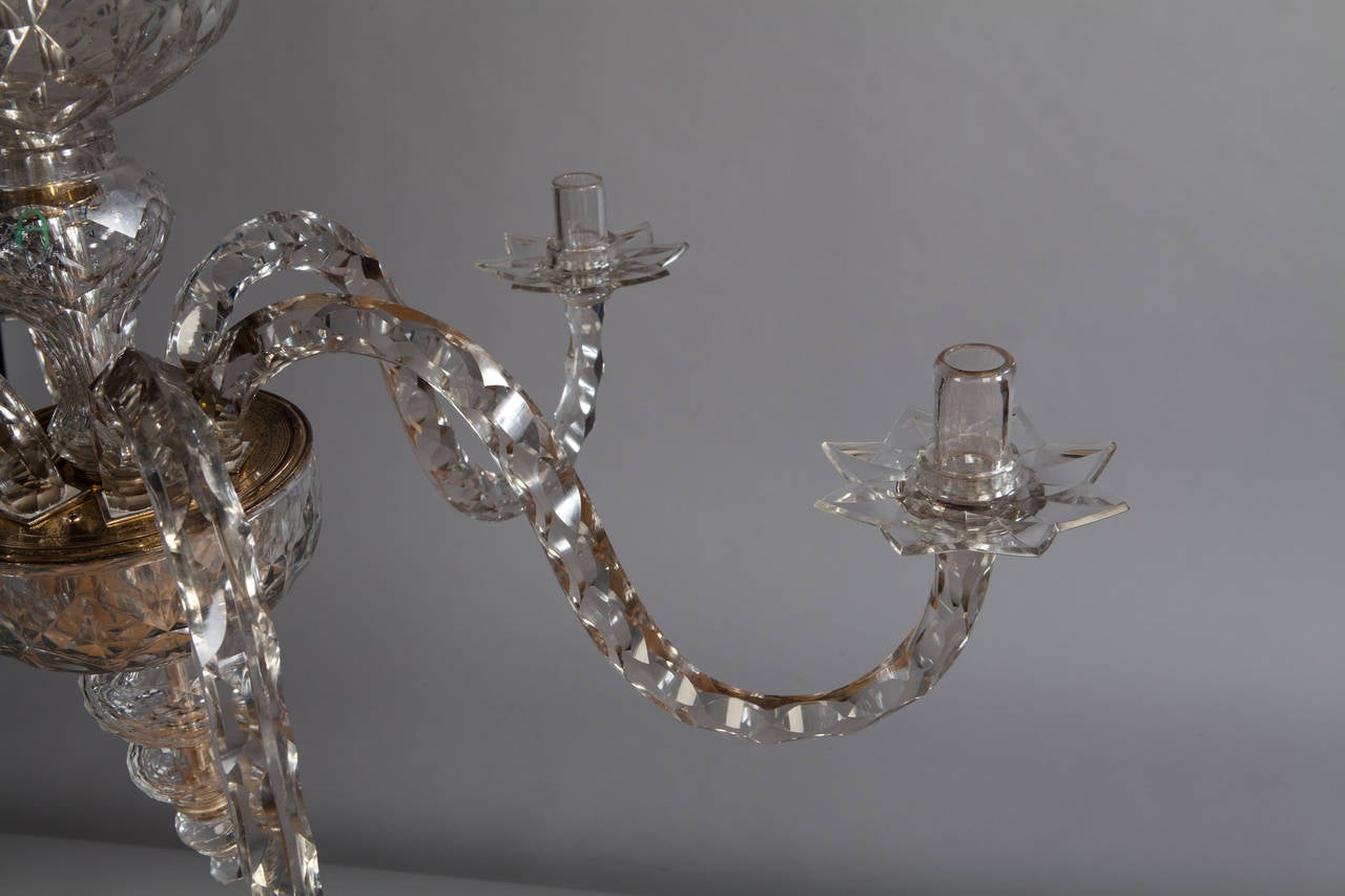 18th Century Cut-Glass Chandelier in the Manner of Maydwell & Windle