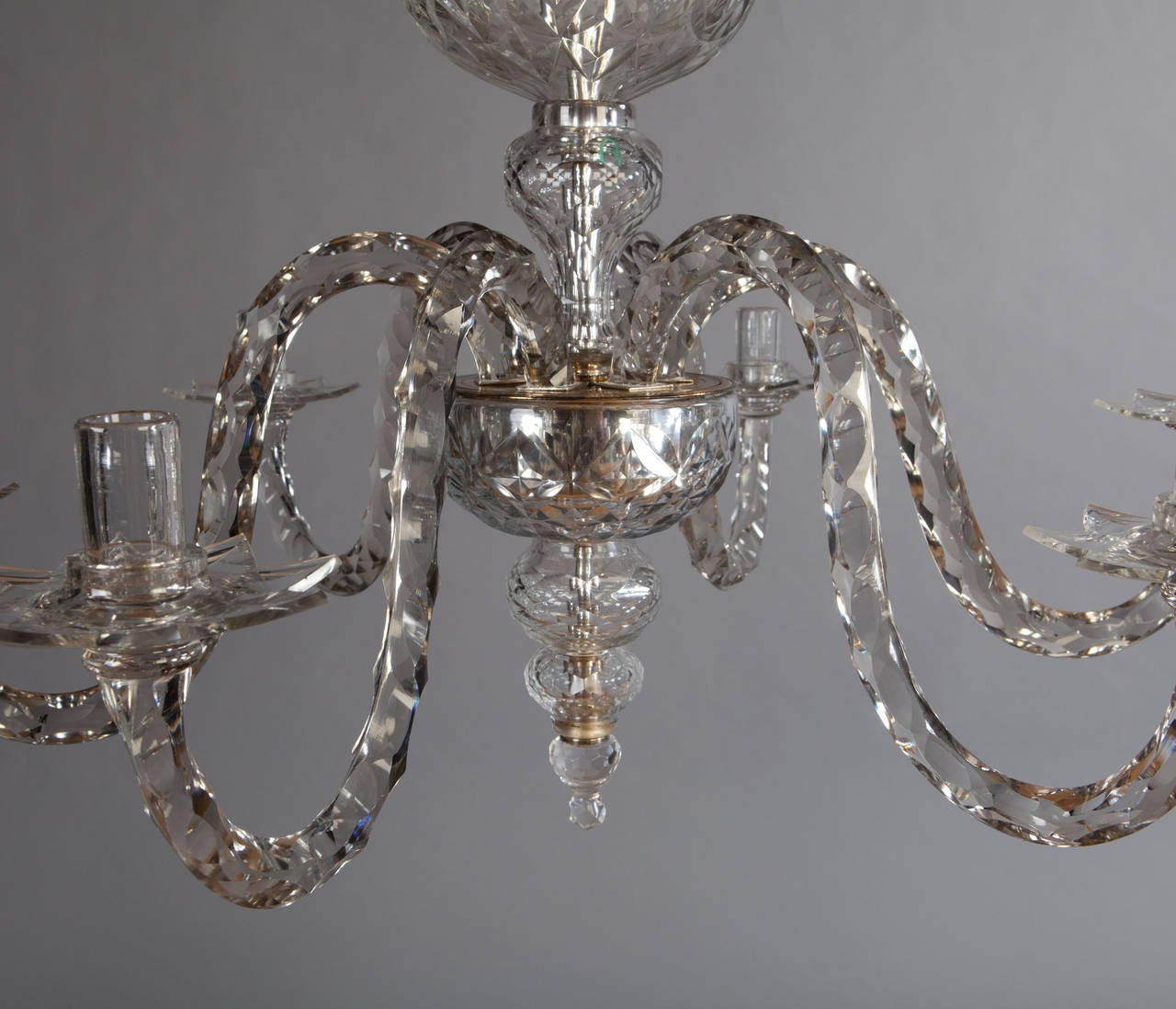 English Cut-Glass Chandelier in the Manner of Maydwell & Windle