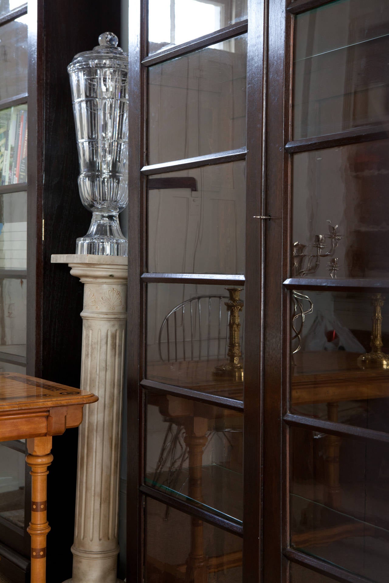 Pair of Anglo-Indian Glazed Display Cabinets or Bookcases In Excellent Condition In London, by appointment only