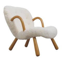 "Clam Chair" by Philip Arctander, Denmark, 1940s