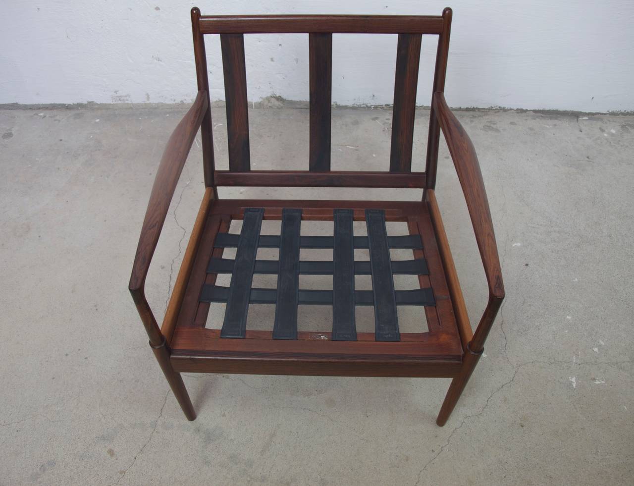 Leather Pair of Easy Chair, Model Samsö, Designed by Ib Kofod-Larsen