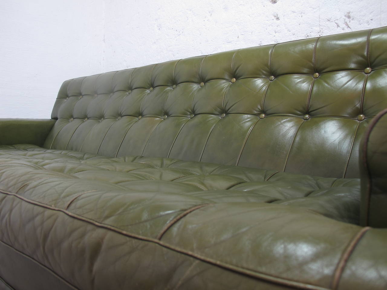 Arne Norell Merkur Sofa in Buffalo Leather