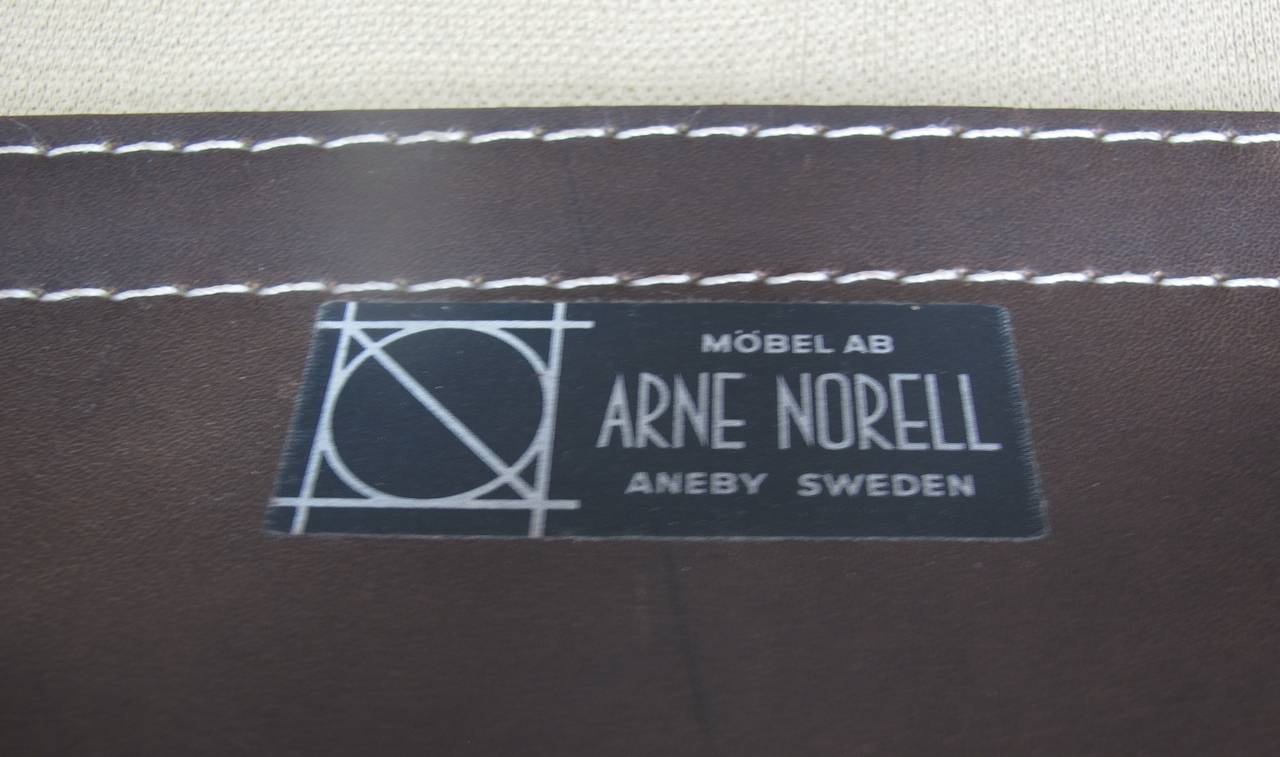 Late 20th Century Arne Norell Kontiki Leather Sofa