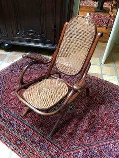 Thonet  bentwood Nr 1 Easy Folding Armchair Oldest Form First Stamp Thonet, 1867