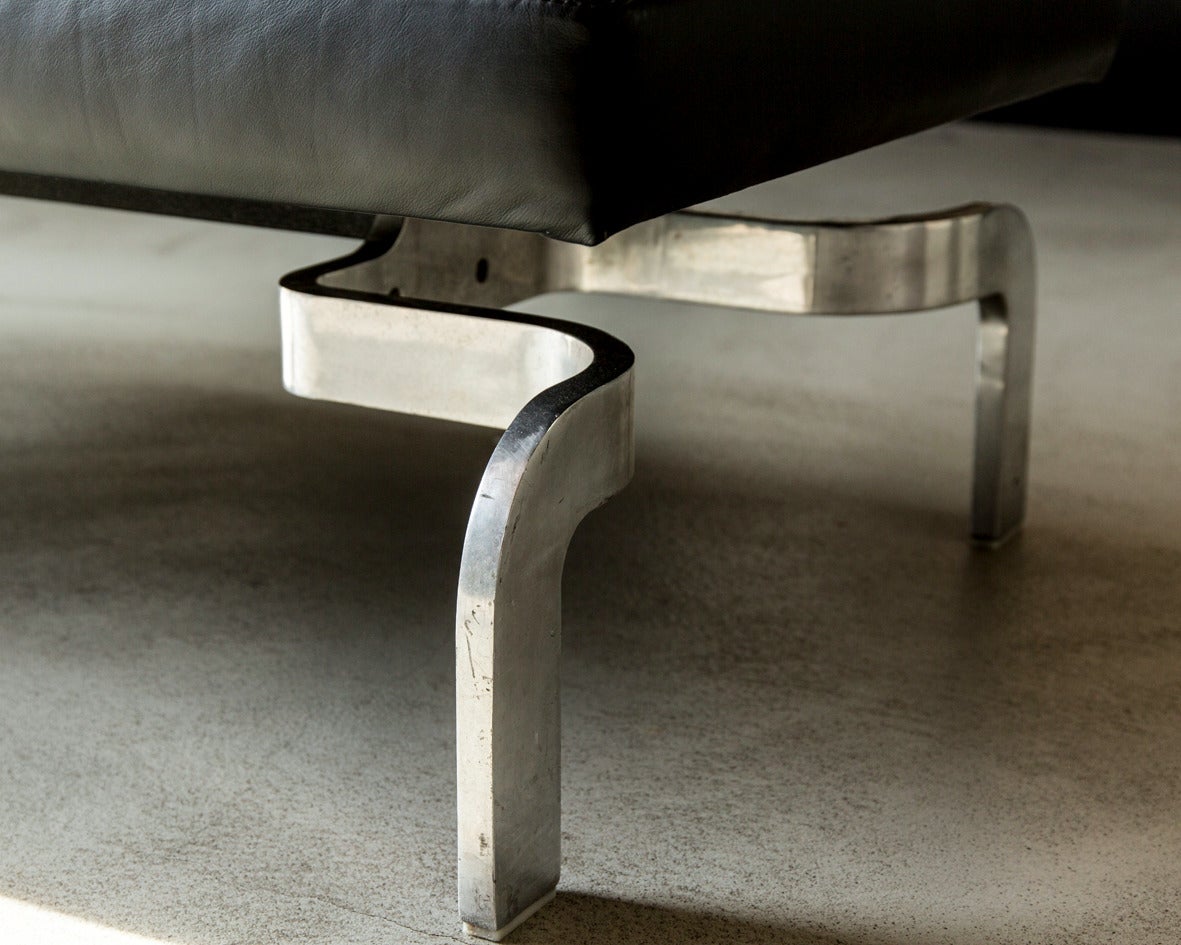 Italian Bench by Marcel Blondel for Airport of Geneva For Sale