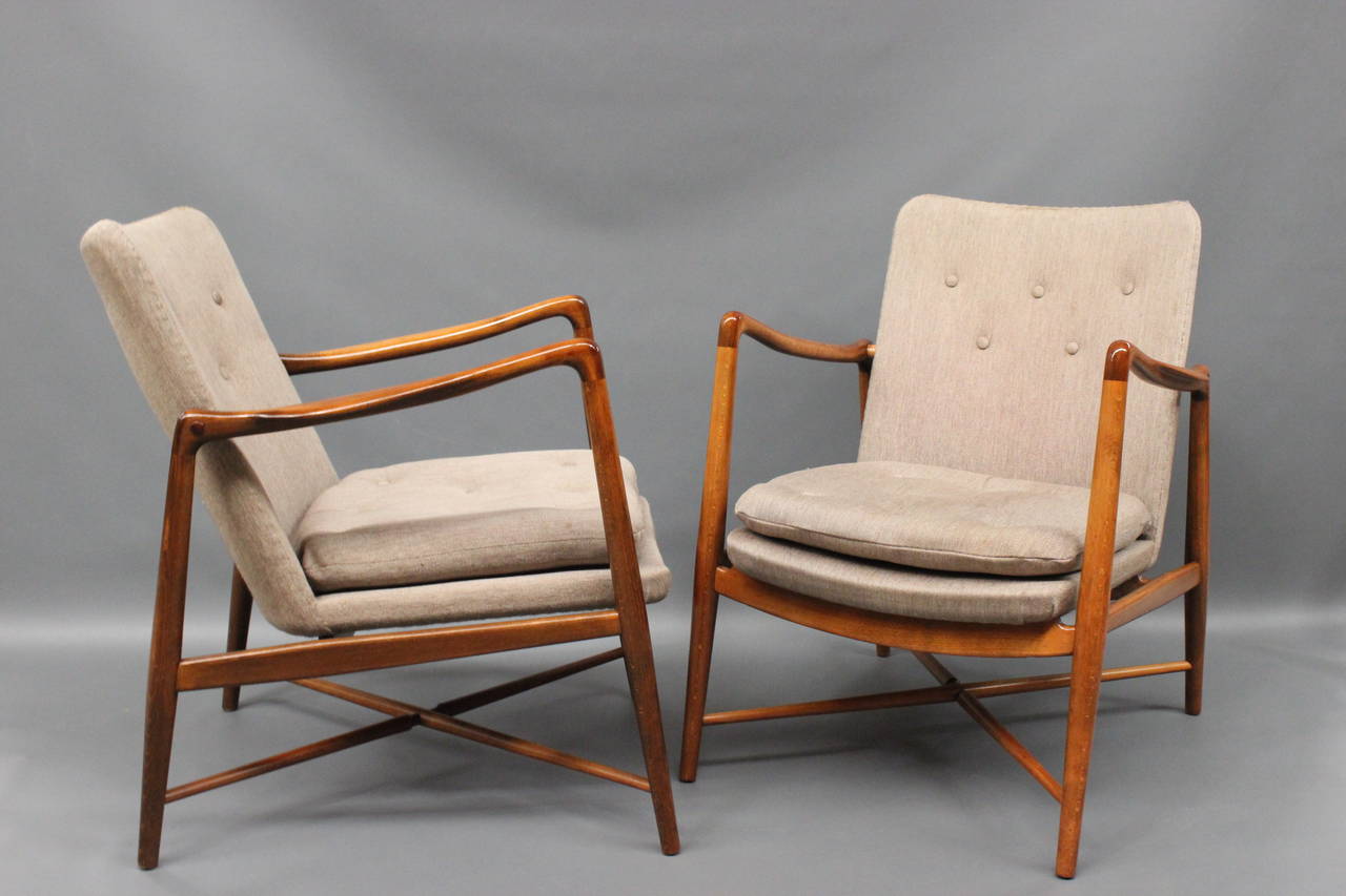Finn Juhl Armchairs, Model BO-59 1945