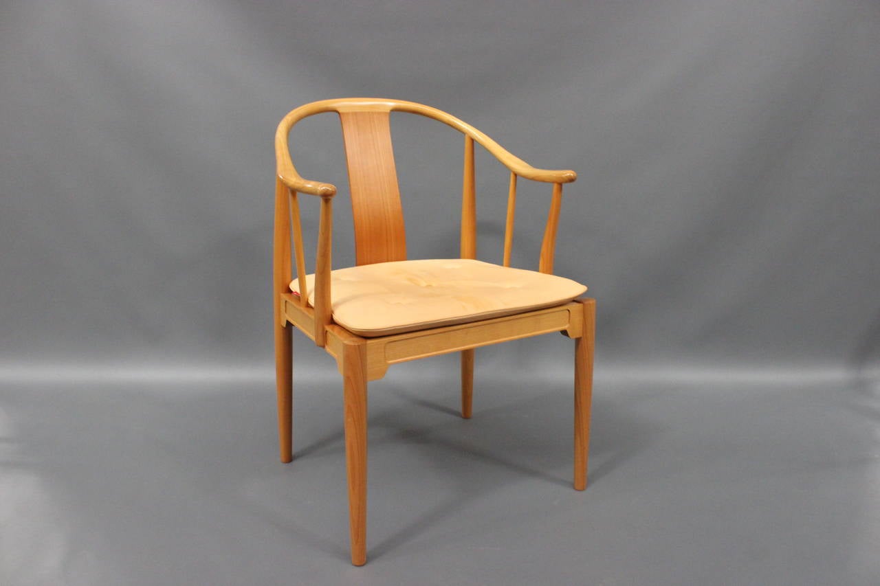 Scandinavian Modern Set of Six China Chairs, Model 4283 by Hans J. Wegner and Fritz Hansen, 2008