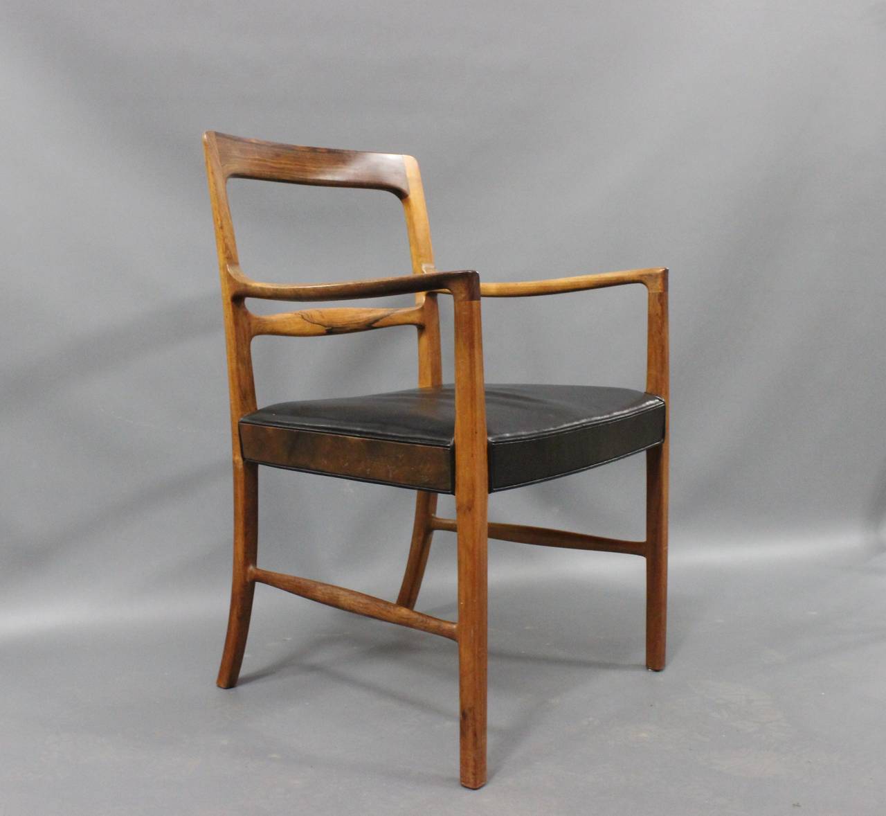 Ole Wanscher Armchair, c. 1954 - 1969 in Rosewood In Good Condition In Lejre, DK