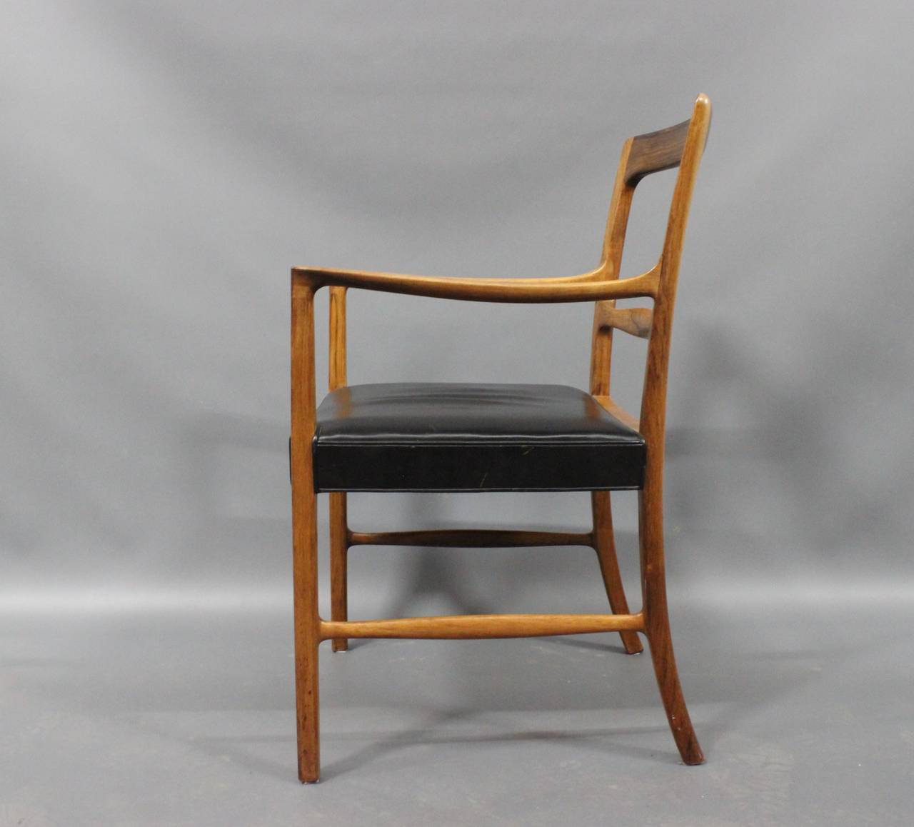 Mid-20th Century Ole Wanscher Armchair, c. 1954 - 1969 in Rosewood