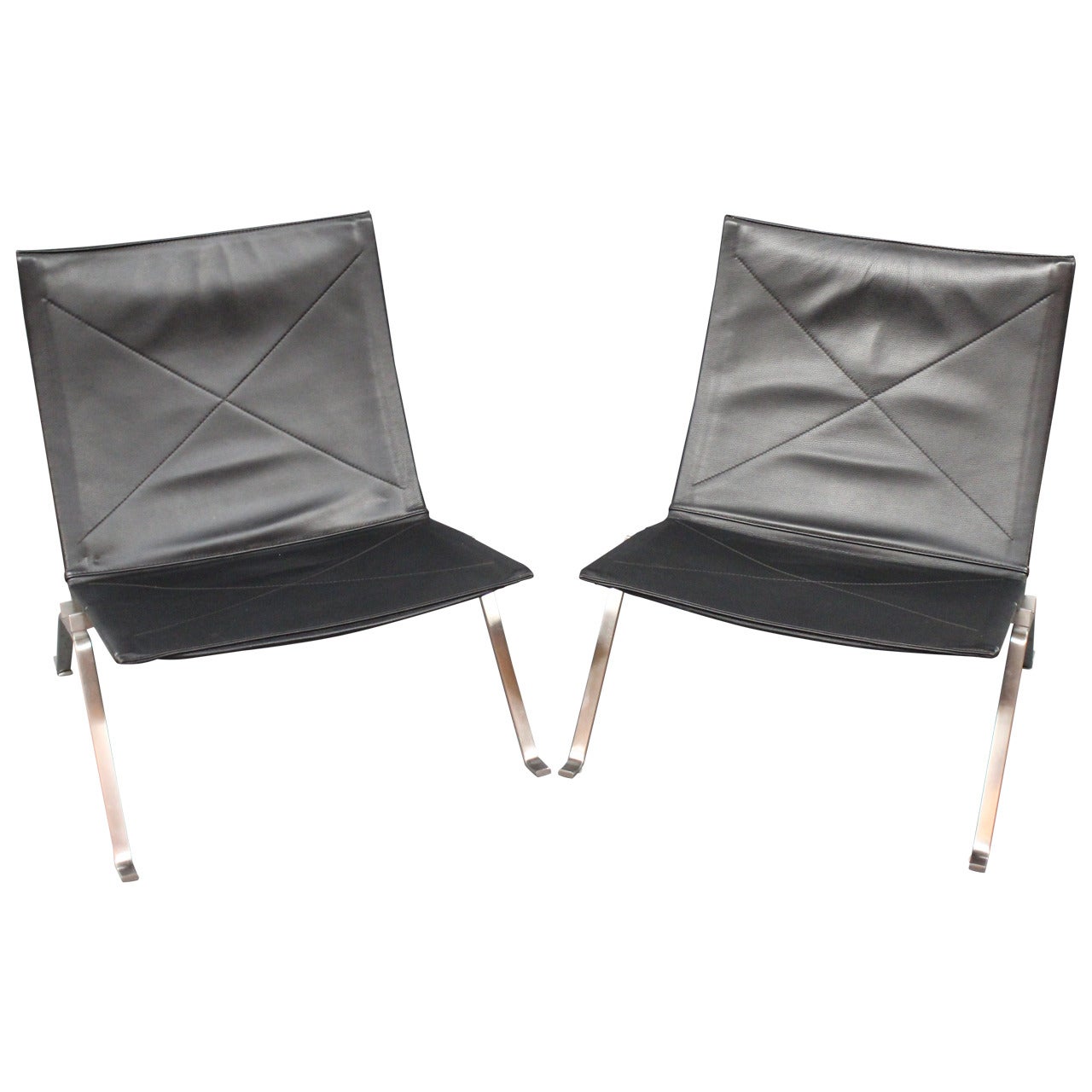 PK22 Lounge Chairs by Poul Kjærholm Made by Fritz Hansen