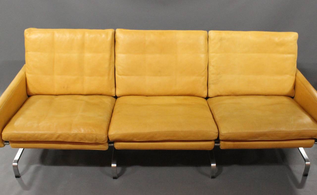 3 Pers. Sofa Model PK31/3 By Poul Kjærholm Made By Fritz Hansen From 1997s For Sale 1