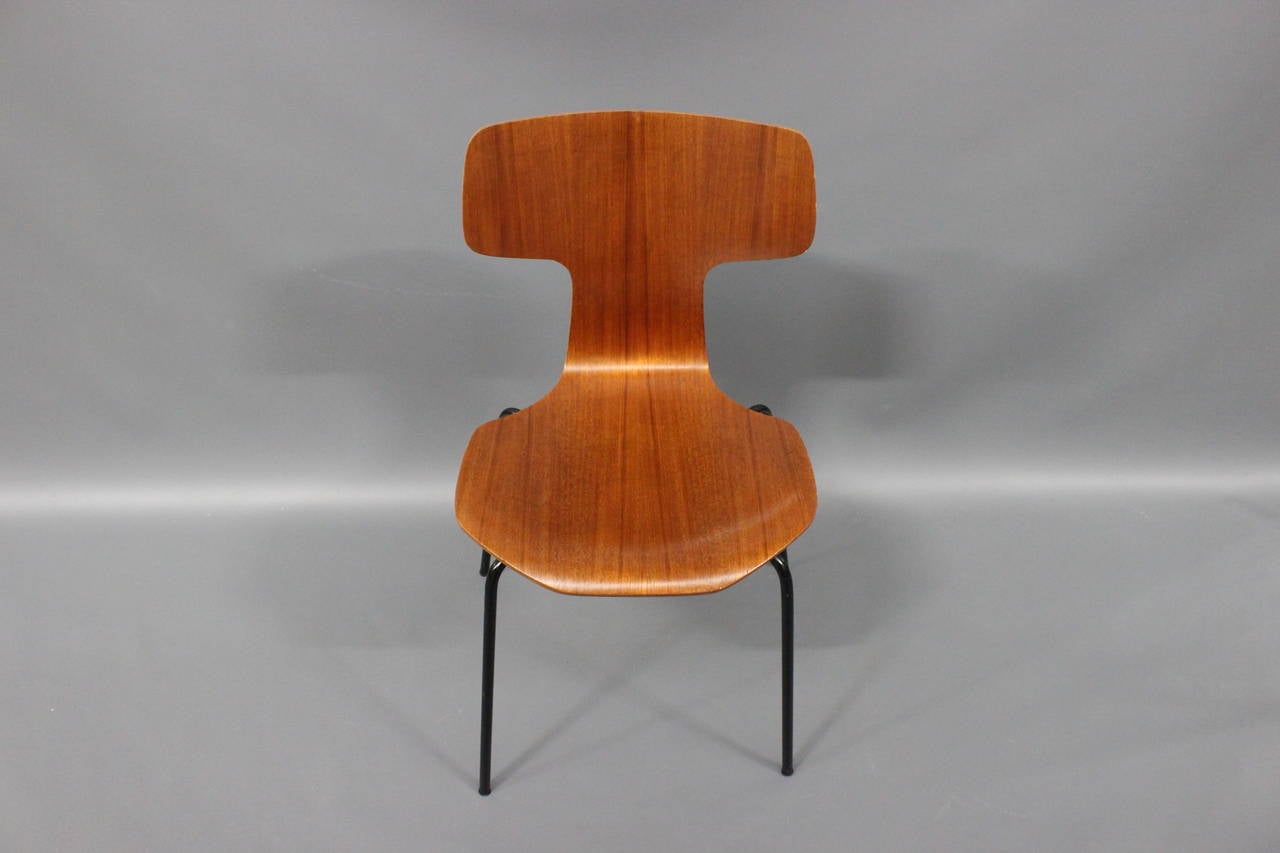 Danish Dining Chairs, Model 3103, in Teak by Arne Jacobsen and Fritz Hansen, 1970s