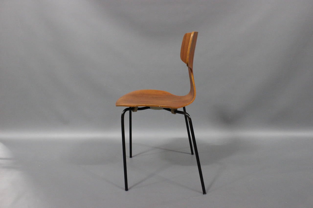 Dining Chairs, Model 3103, in Teak by Arne Jacobsen and Fritz Hansen, 1970s 1