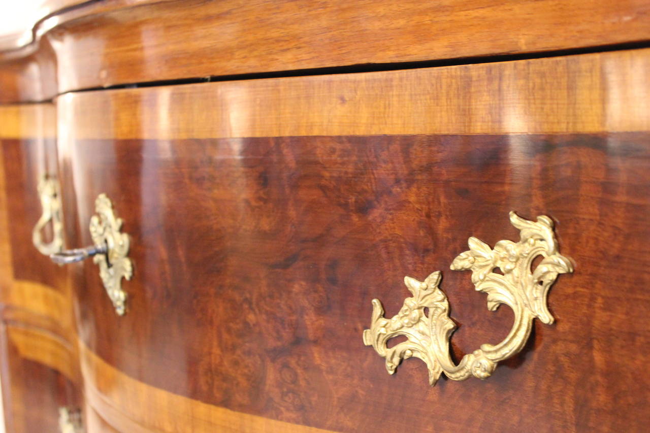18th Century and Earlier Chest of Drawers from 1740 in Walnut, Manufactured in Denmark
