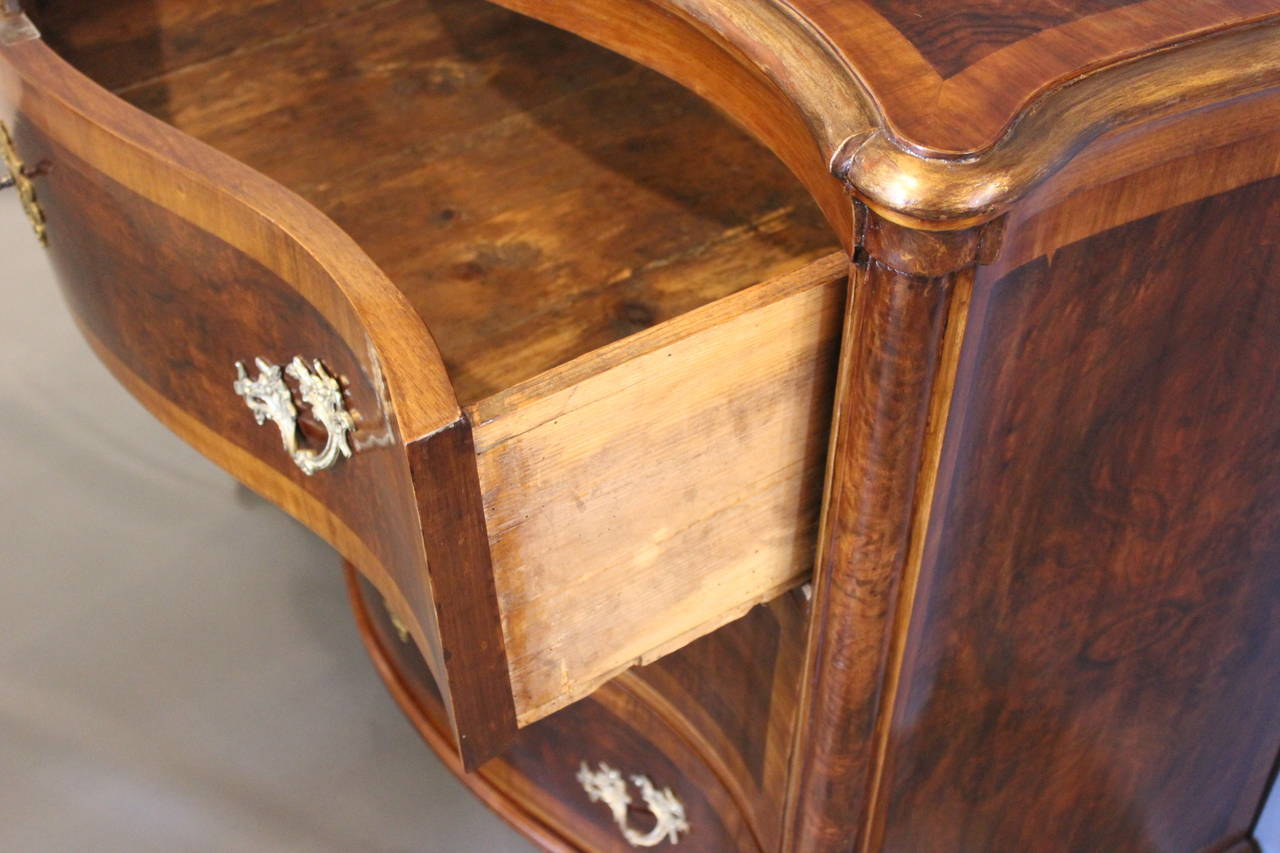 Chest of Drawers from 1740 in Walnut, Manufactured in Denmark 1