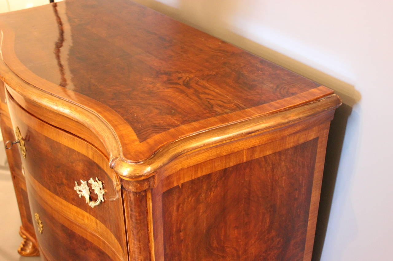 Chest of Drawers from 1740 in Walnut, Manufactured in Denmark 3