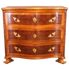 Chest of Drawers from 1740 in Walnut, Manufactured in Denmark