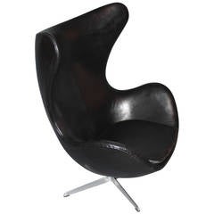 Arne Jacobsen Egg Chair with Original Upholstery by Fritz Hansen, c. 1963 7