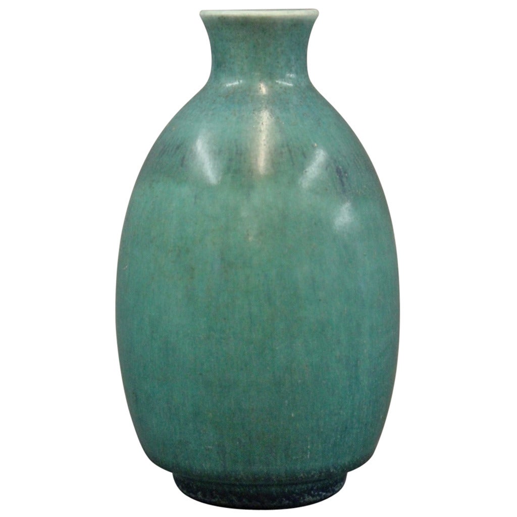Saxbo Vase of Stoneware with Monogram and No. 98, c. 1950