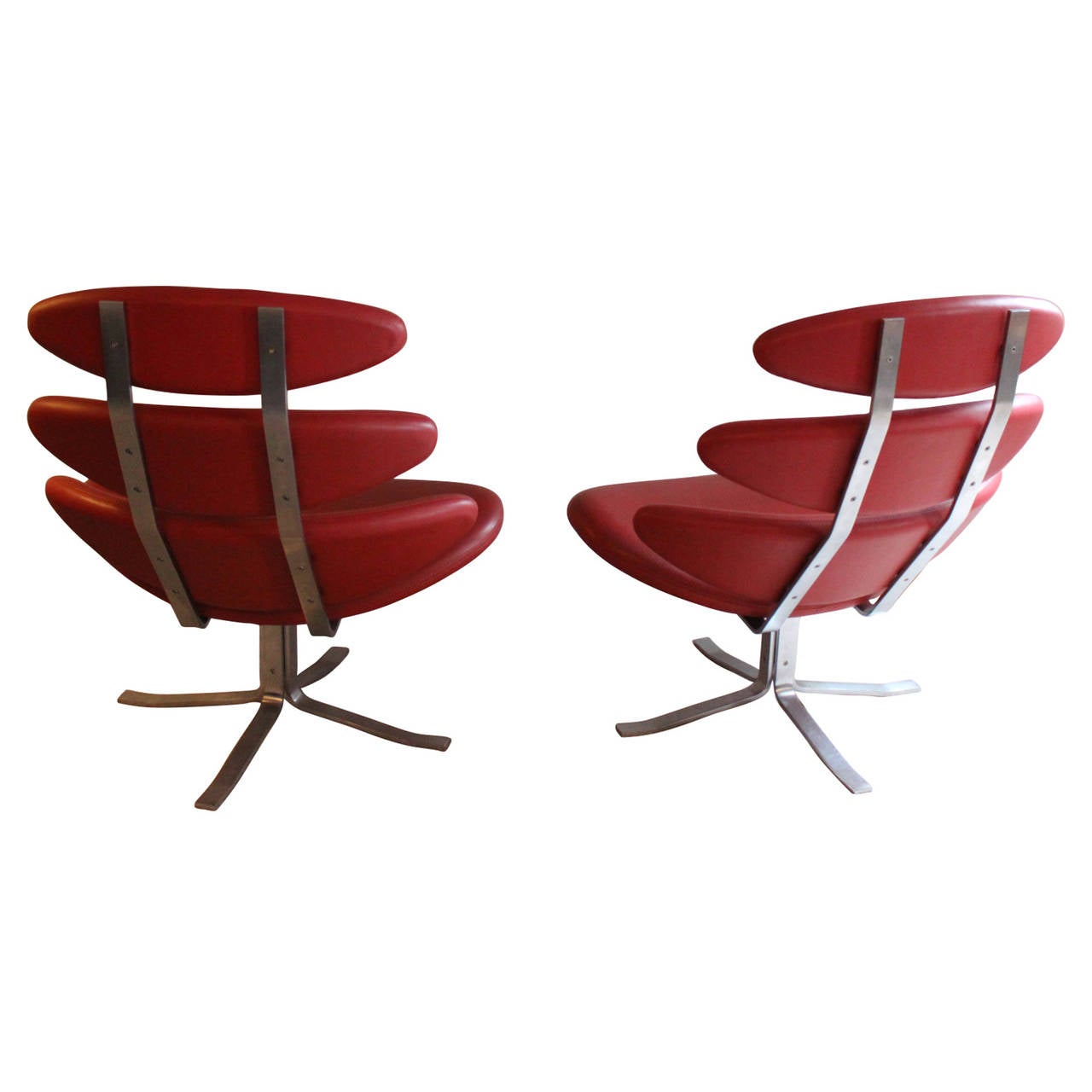 Scandinavian Modern A pair of Easy Chairs, Model EJ 5 