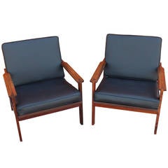 Pair of Armchairs by Illum Wikkelsø of the Capella Series, circa 1960s