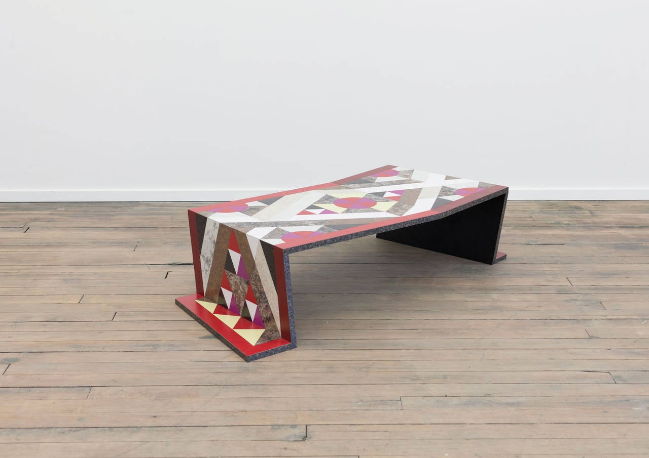 American Coffee Tables from the Graphic Utopia Series by Jojo Chuang For Sale