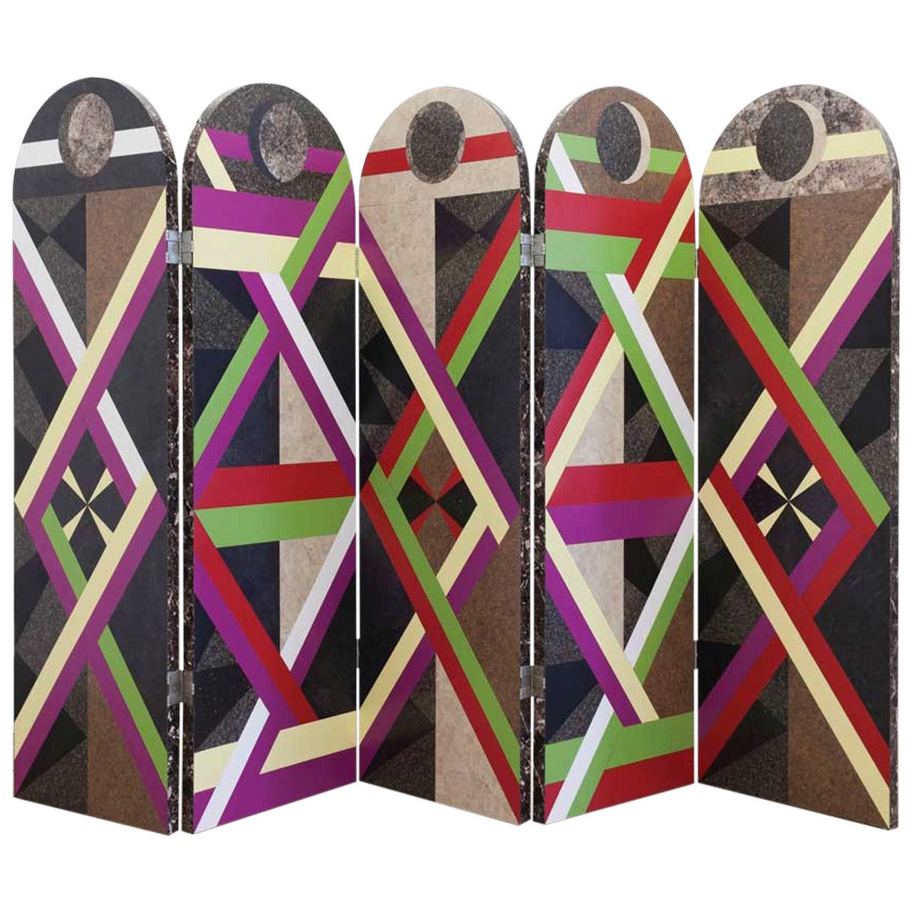 Folding Screen from Graphic Utopia Series by Jojo Chuang For Sale