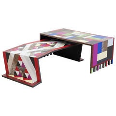 Coffee Tables from the Graphic Utopia Series by Jojo Chuang