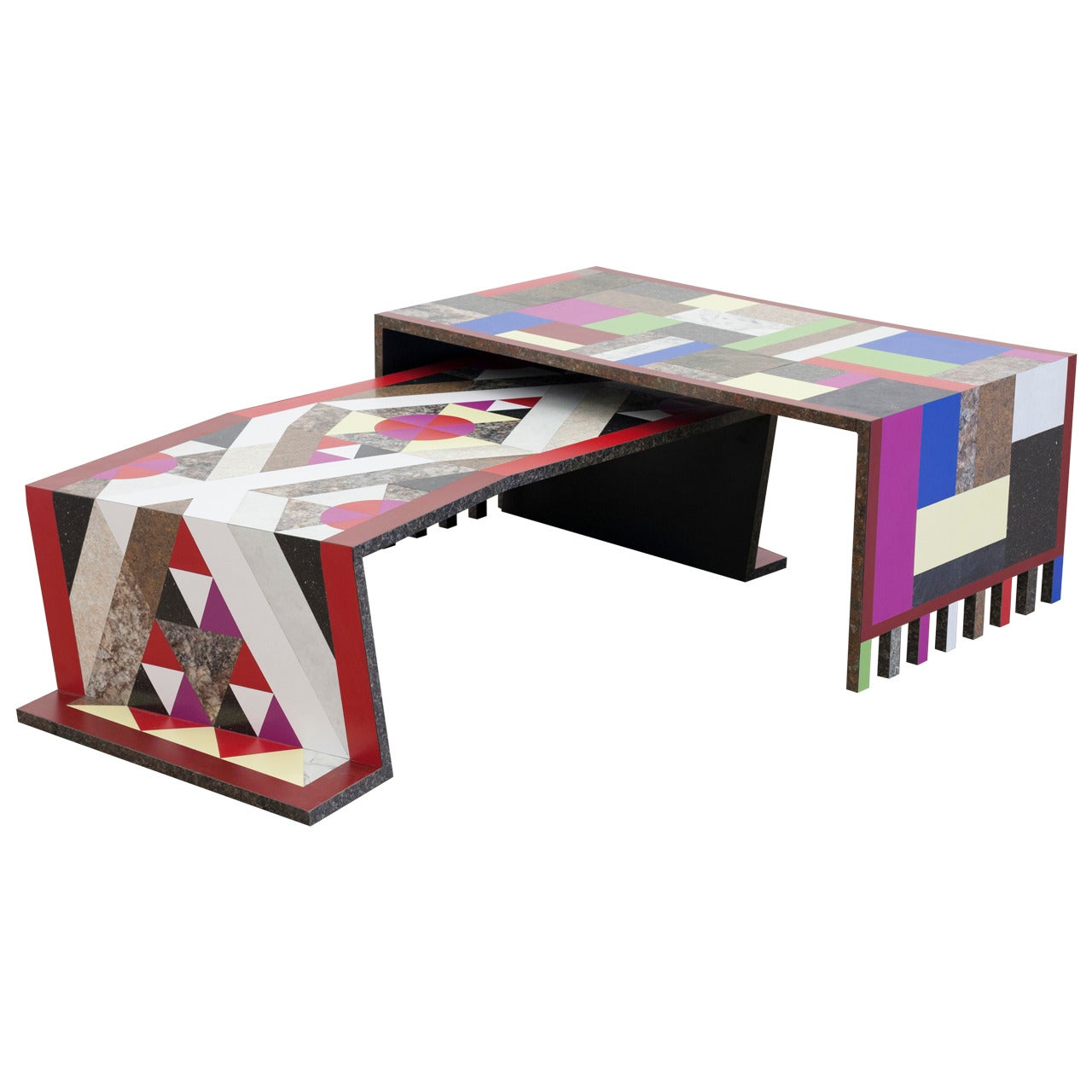 Coffee Tables from the Graphic Utopia Series by Jojo Chuang For Sale