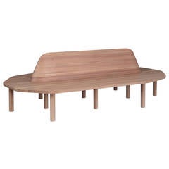 Low Wooden Shape (LWS) Bench by Jonathan Muecke
