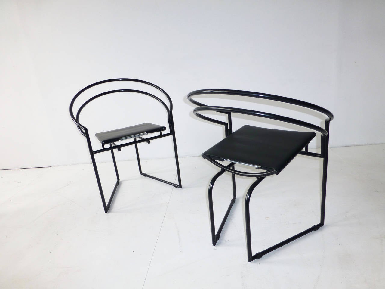 Enameled Latonda Chairs by Mario Botta For Sale