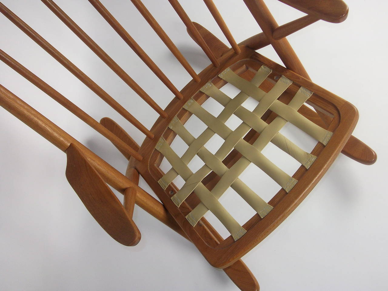 Mid-Century Modern Mid-Century Teak Rocking Chair Designed by Frank Reenskaug for Brahmin, Denmark