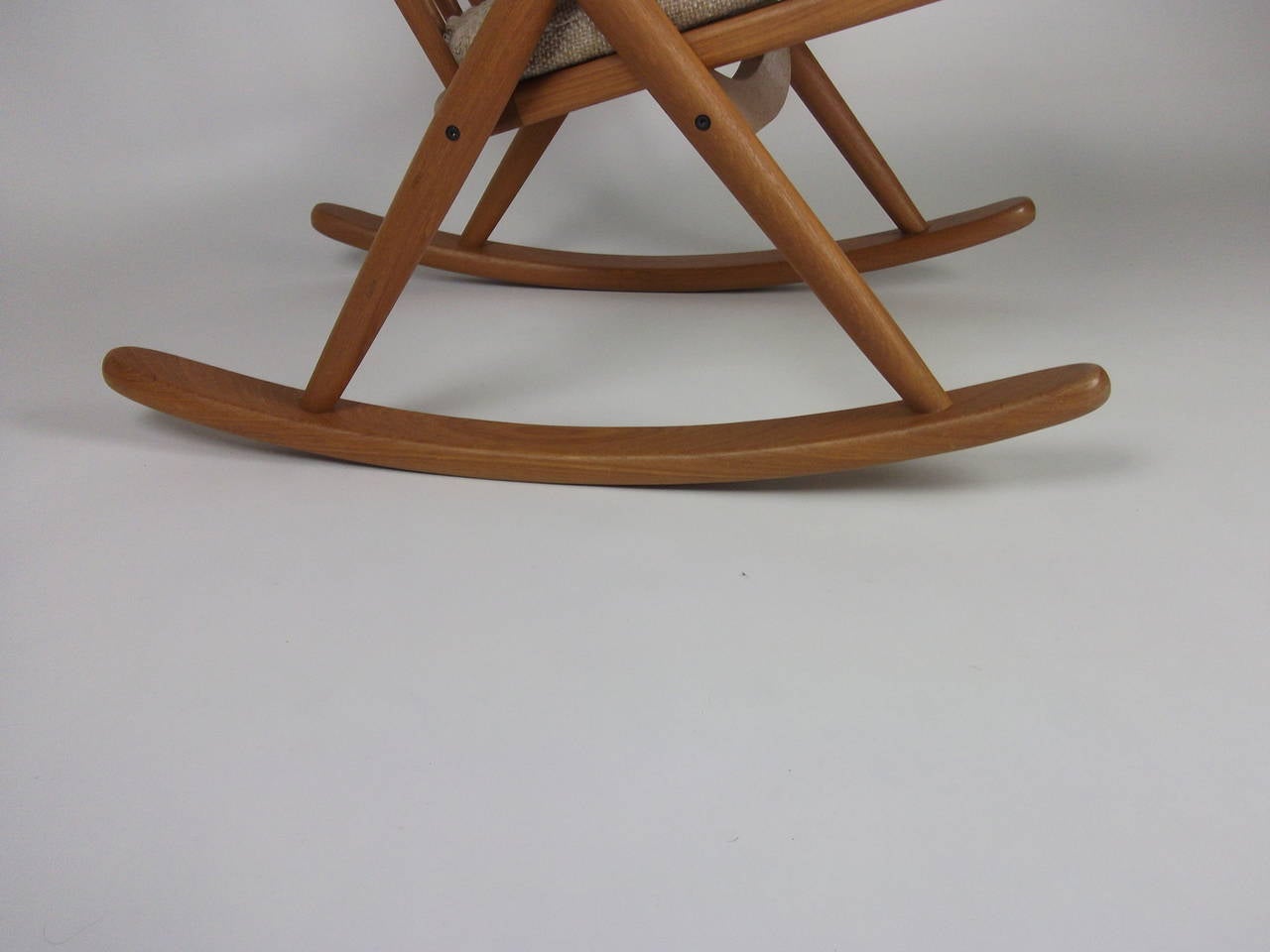 Mid-20th Century Mid-Century Teak Rocking Chair Designed by Frank Reenskaug for Brahmin, Denmark