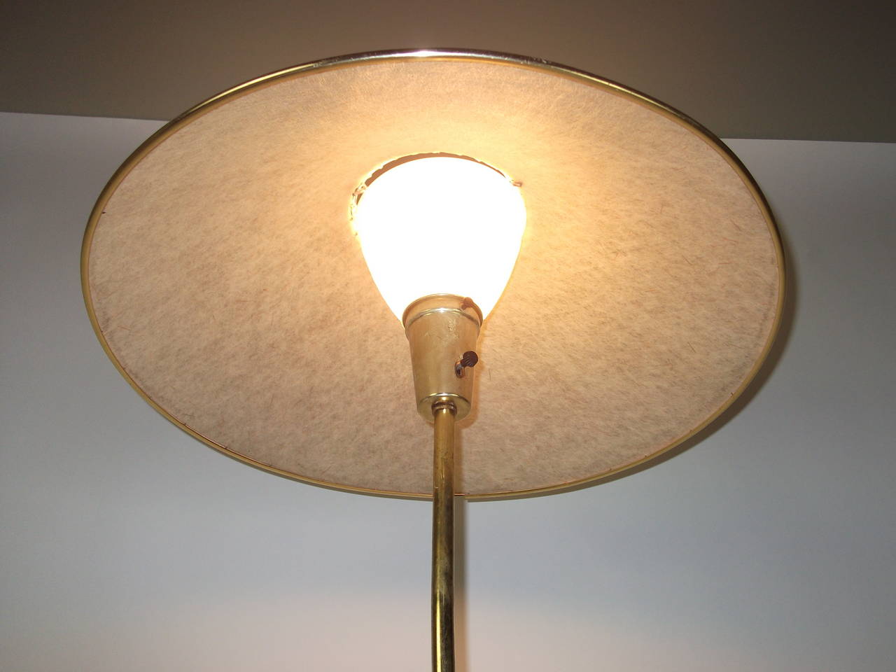 Mid-Century Modern 1950s Adjustable Floor Lamp Attributed to Gerald Thurston for Lightolier For Sale