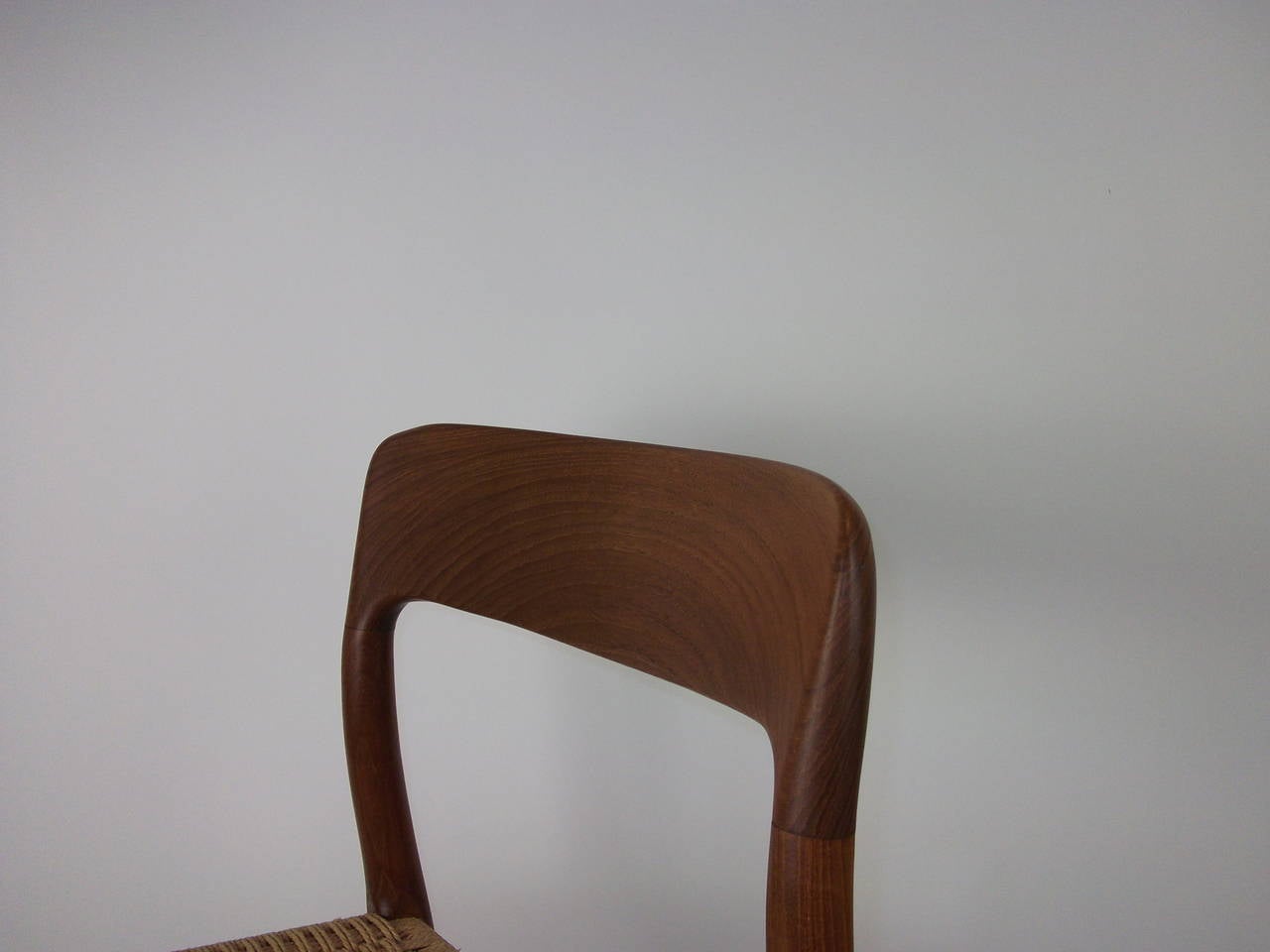 Vintage Danish Teak J.L Moller Chair, Model #75 In Good Condition In Victoria, British Columbia