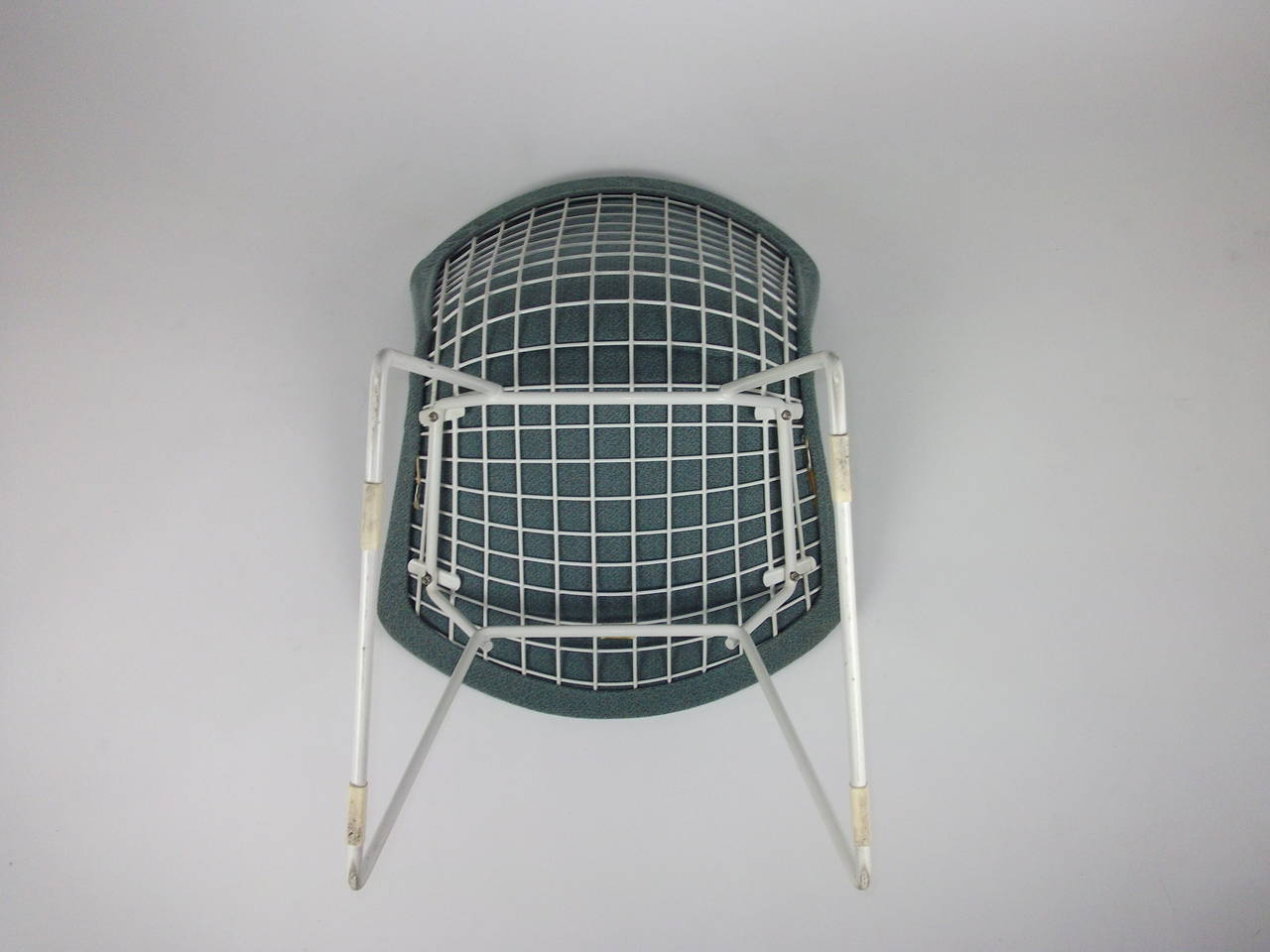 American Pair of Original Vintage Harry Bertoia Wire Chairs for Knoll