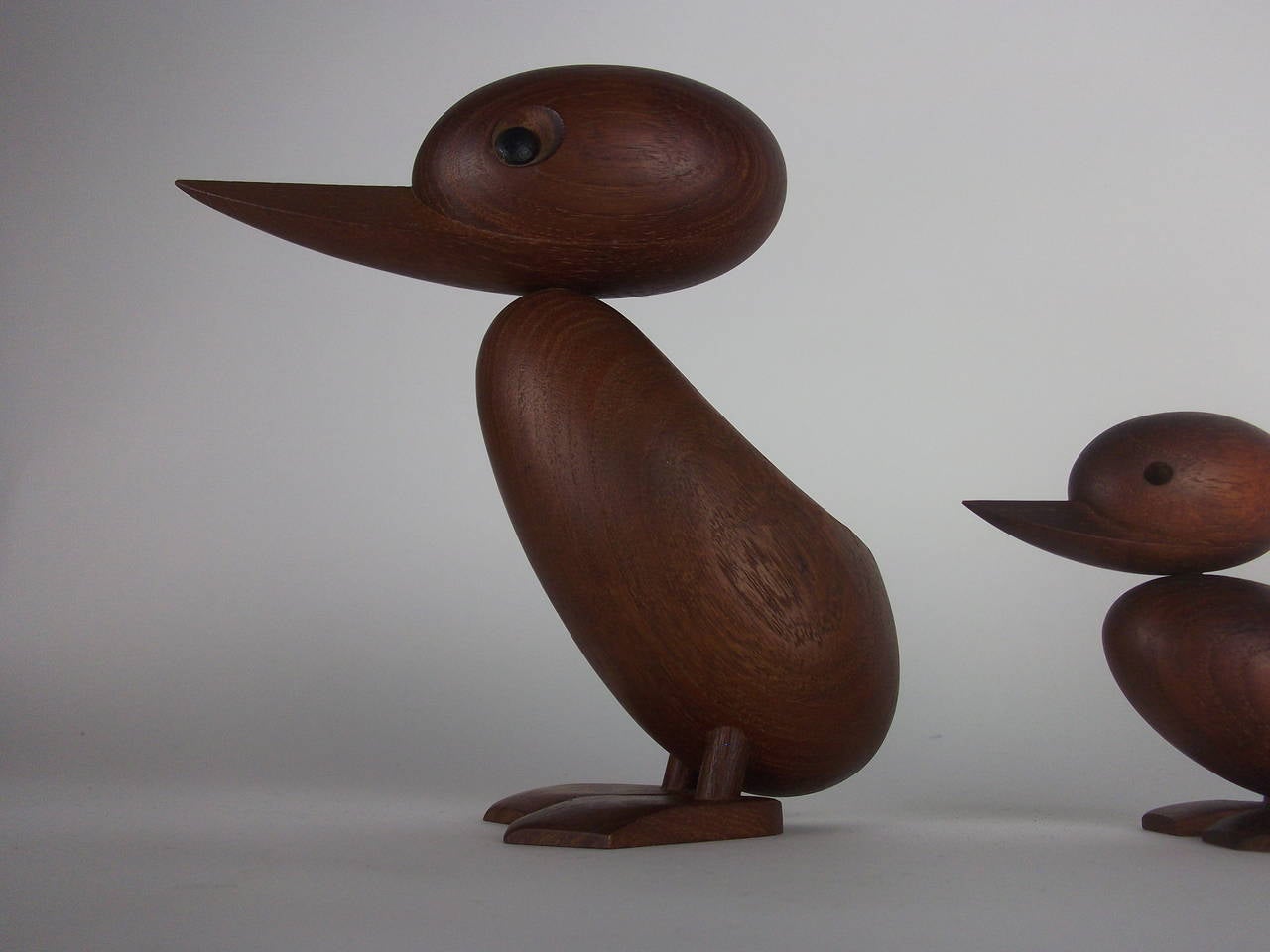 Mid-20th Century 1950s Teak Ducks designed by Hans Bolling for Orskov Skjode, Denmark