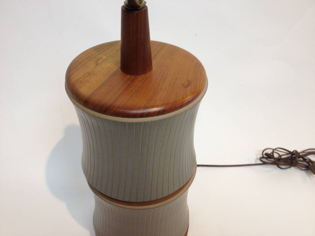 1960s "Bamboo" Ceramic Table Lamp Designed by Gordon & Jane Martz
