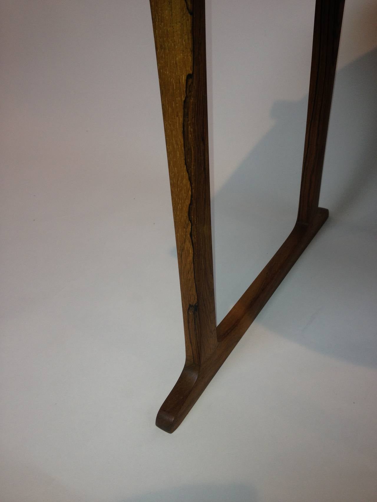 Jens Quistgaard Danish Modern Rosewood Tile Flip-Top End Table For Sale 4